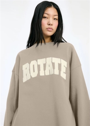 Heavy crewneck sweat Cement ROTATE SUNDAY